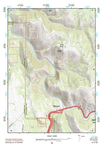 45117NW Page 79 Wallowa Topo Preview 1