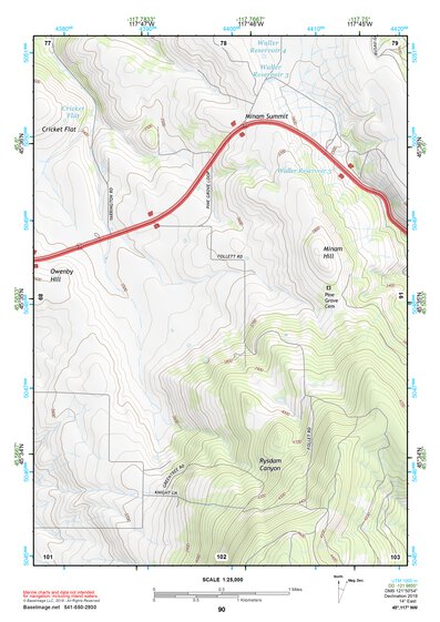 45117NW Page 90 Wallowa Topo Preview 1
