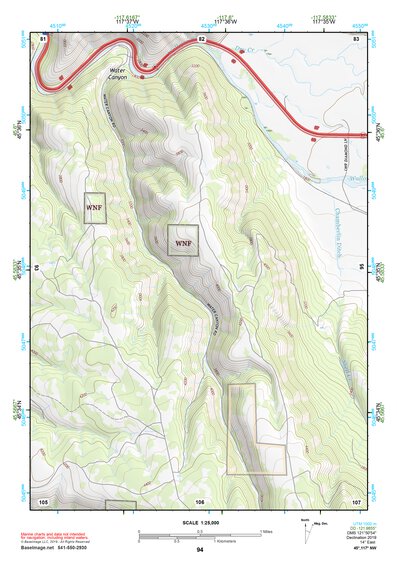45117NW Page 94 Wallowa Topo Preview 1