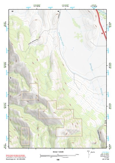45117NW Page 108 Wallowa Topo Preview 1