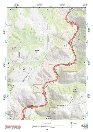 45121NE Page 55 Hood River Topo Preview 1