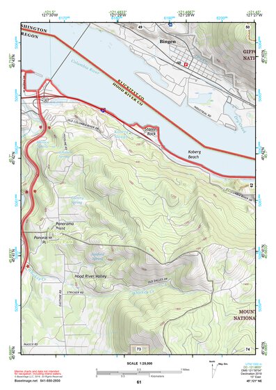 45121NE Page 61 Hood River Topo Preview 1