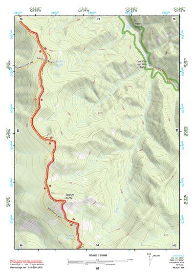 45121NW Page 87 Hood River Topo Preview 1
