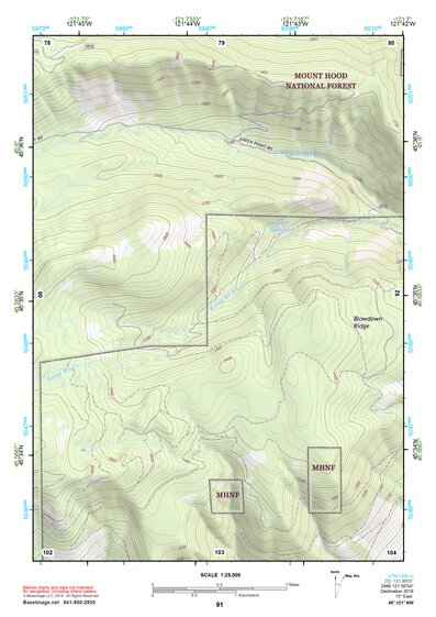 45121NW Page 91 Hood River Topo Preview 1