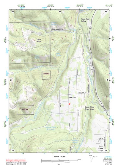 45121NW Page 93 Hood River Topo Preview 1