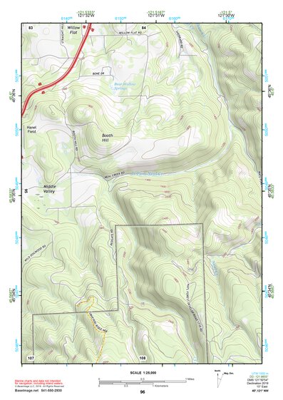 45121NW Page 96 Hood River Topo Preview 1