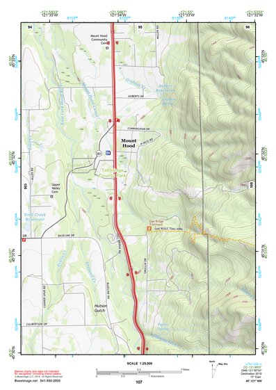 45121NW Page 107 Hood River Topo Preview 1