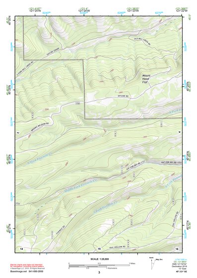 45121SE Page 3 Mount Hood Topo Preview 1