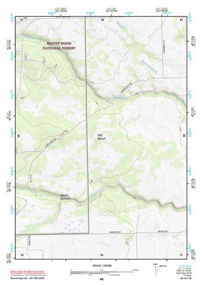 45121SE Page 64 Mount Hood Topo Preview 1