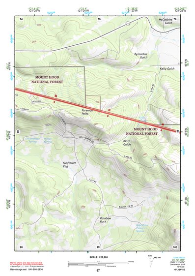 45121SE Page 87 Mount Hood Topo Preview 1