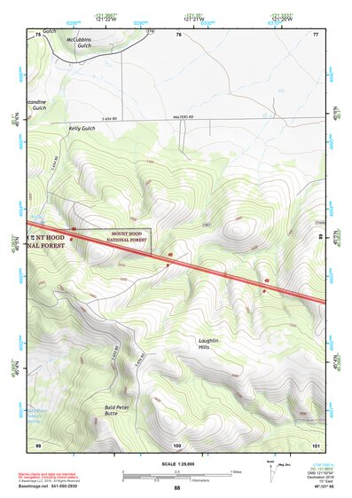45121SE Page 88 Mount Hood Topo Preview 1