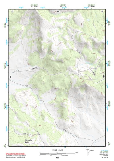 45121SE Page 100 Mount Hood Topo Preview 1