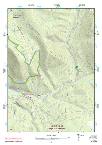 45121SW Page 86 Mount Hood Topo Preview 1