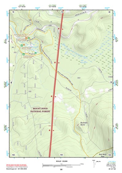 45121SW Page 91 Mount Hood Topo Preview 1