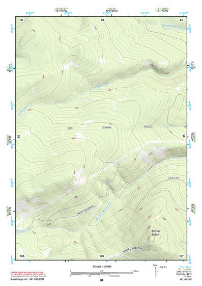 45121SW Page 94 Mount Hood Topo Preview 1