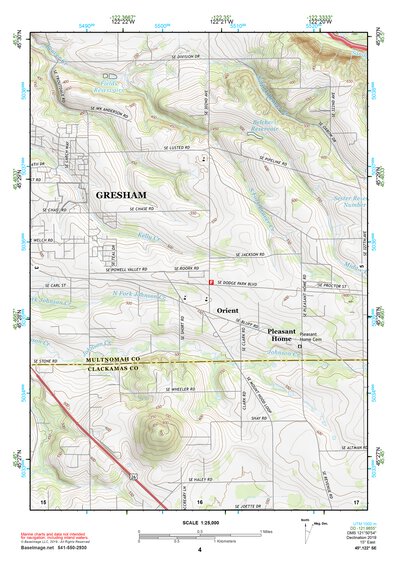 45122SE Page 4 Oregon City Topo Preview 1
