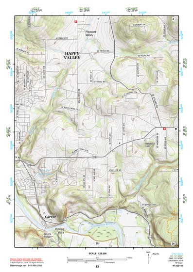 45122SE Page 13 Oregon City Topo Preview 1