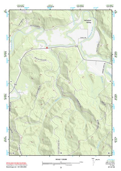 45123NE Page 3 Nehalem River Topo Preview 1