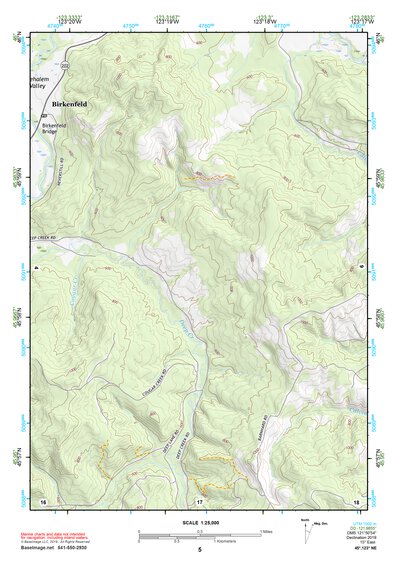 45123NE Page 5 Nehalem River Topo Preview 1