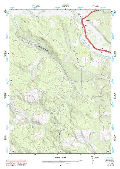 45123NE Page 6 Nehalem River Topo Preview 1