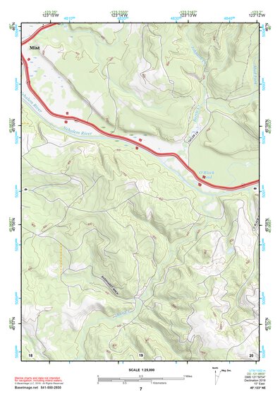 45123NE Page 7 Nehalem River Topo Preview 1