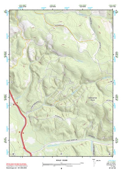45123NE Page 9 Nehalem River Topo Preview 1
