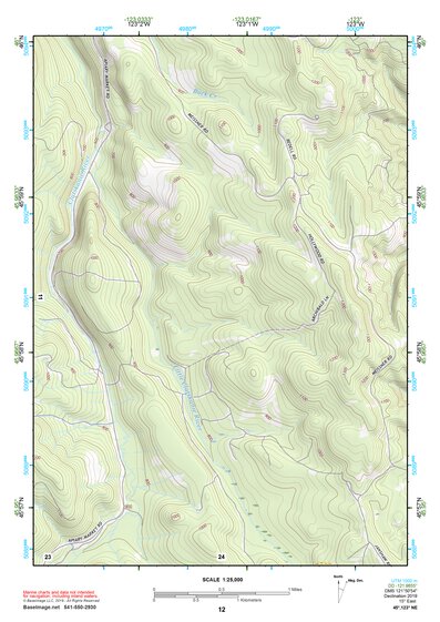 45123NE Page 12 Nehalem River Topo Preview 1