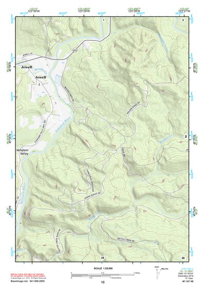 45123NE Page 13 Nehalem River Topo Preview 1