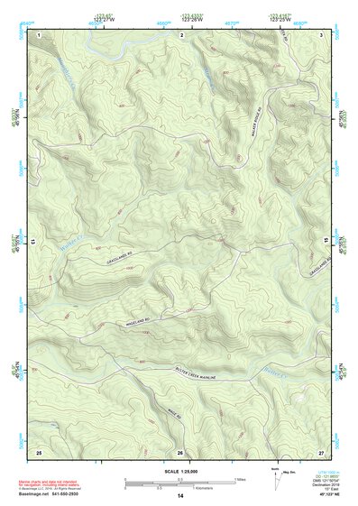45123NE Page 14 Nehalem River Topo Preview 1