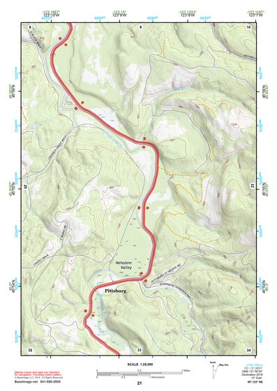 45123NE Page 21 Nehalem River Topo Preview 1