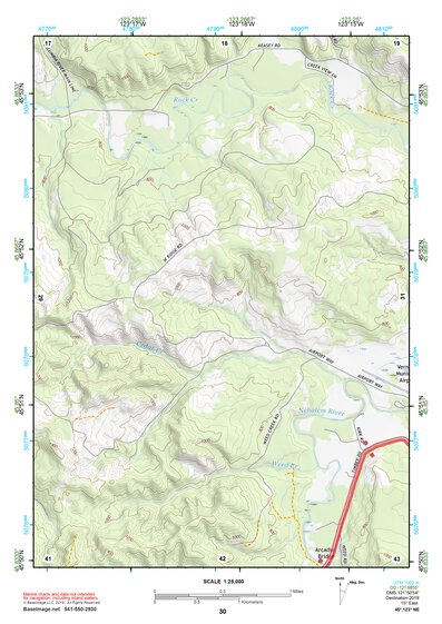 45123NE Page 30 Nehalem River Topo Preview 1
