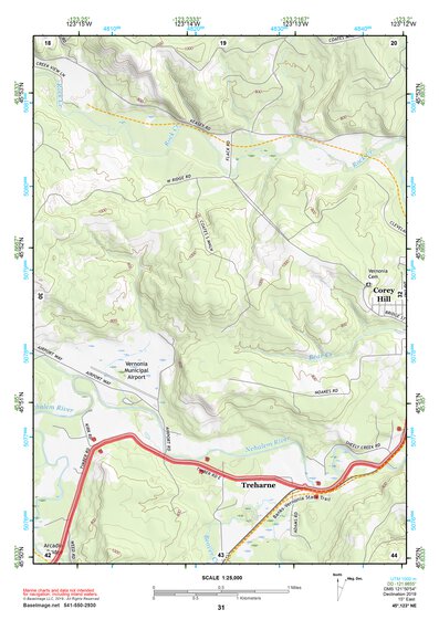 45123NE Page 31 Nehalem River Topo Preview 1