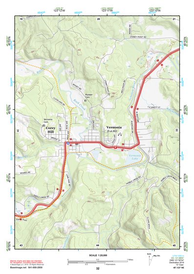 45123NE Page 32 Nehalem River Topo Preview 1