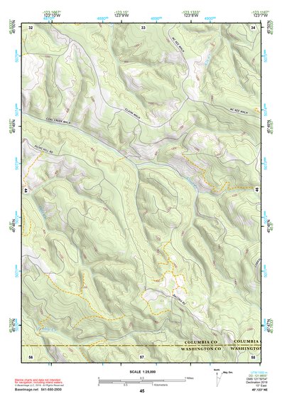 45123NE Page 45 Nehalem River Topo Preview 1
