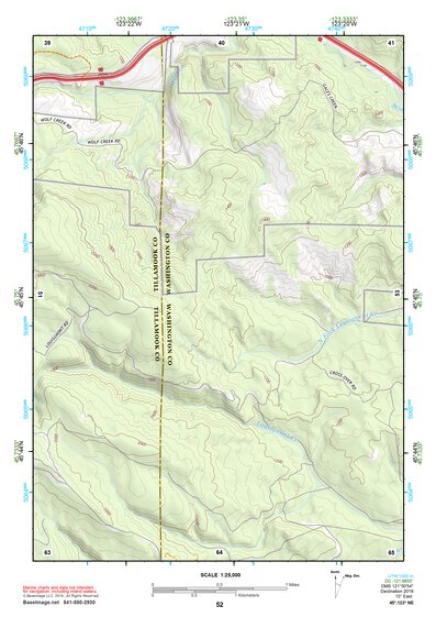 45123NE Page 52 Nehalem River Topo Preview 1