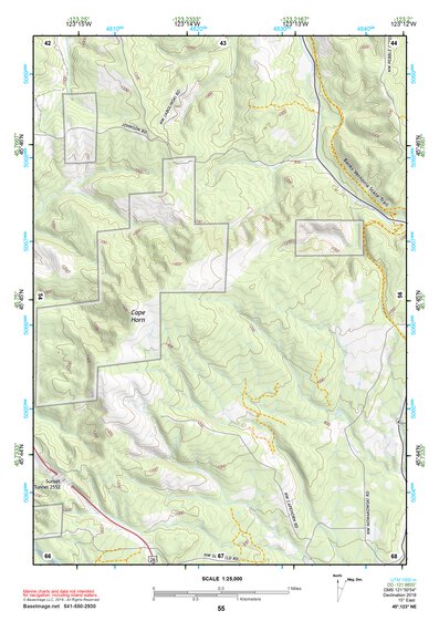 45123NE Page 55 Nehalem River Topo Preview 1
