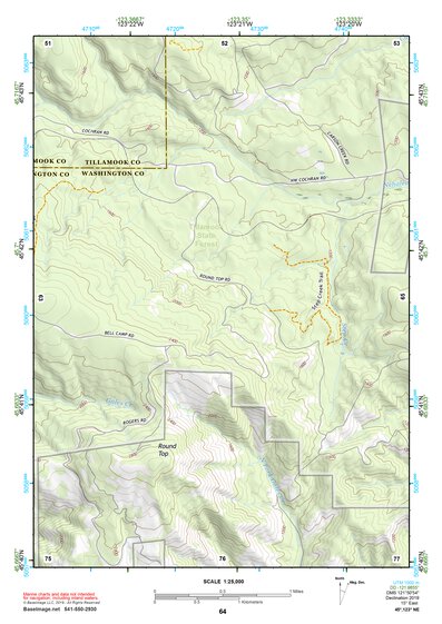 45123NE Page 64 Nehalem River Topo Preview 1