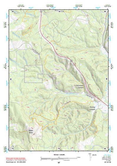 45123NE Page 67 Nehalem River Topo Preview 1