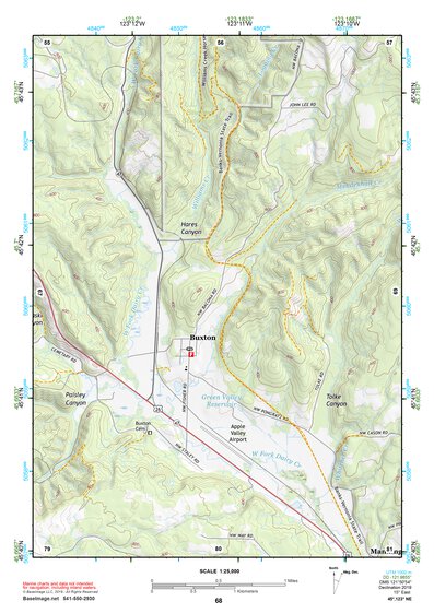 45123NE Page 68 Nehalem River Topo Preview 1