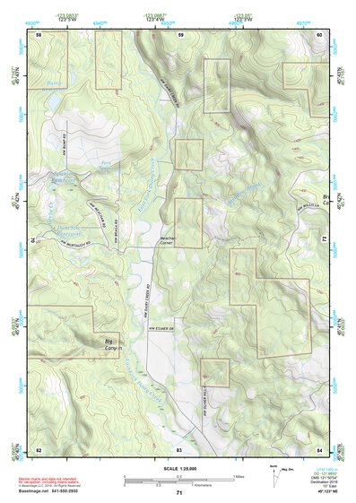 45123NE Page 71 Nehalem River Topo Preview 1