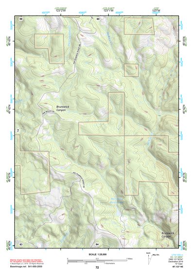 45123NE Page 72 Nehalem River Topo Preview 1