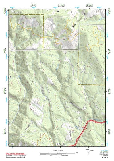 45123NE Page 74 Nehalem River Topo Preview 1