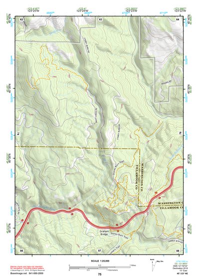 45123NE Page 75 Nehalem River Topo Preview 1