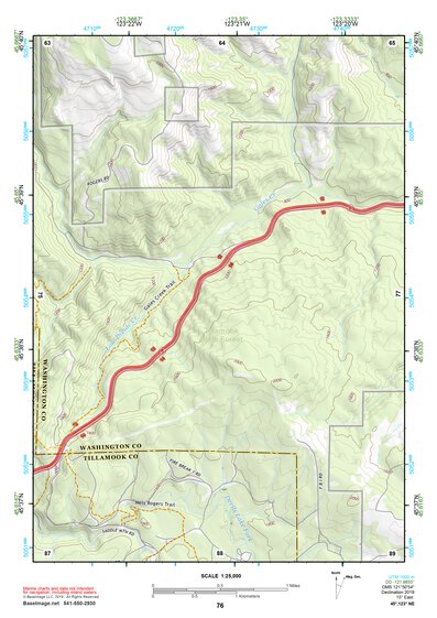 45123NE Page 76 Nehalem River Topo Preview 1