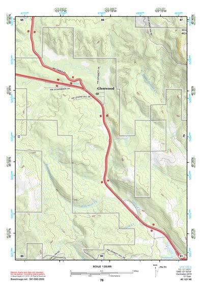 45123NE Page 78 Nehalem River Topo Preview 1