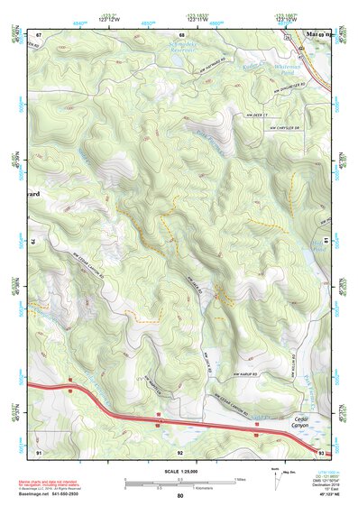 45123NE Page 80 Nehalem River Topo Preview 1