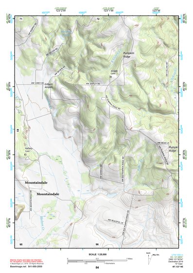 45123NE Page 84 Nehalem River Topo Preview 1