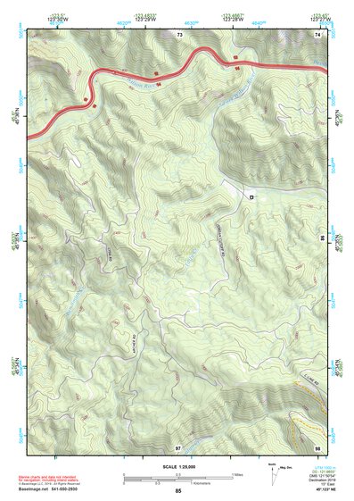 45123NE Page 85 Nehalem River Topo Preview 1