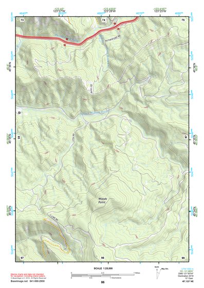 45123NE Page 86 Nehalem River Topo Preview 1