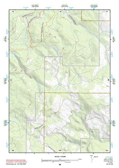 45123NE Page 88 Nehalem River Topo Preview 1